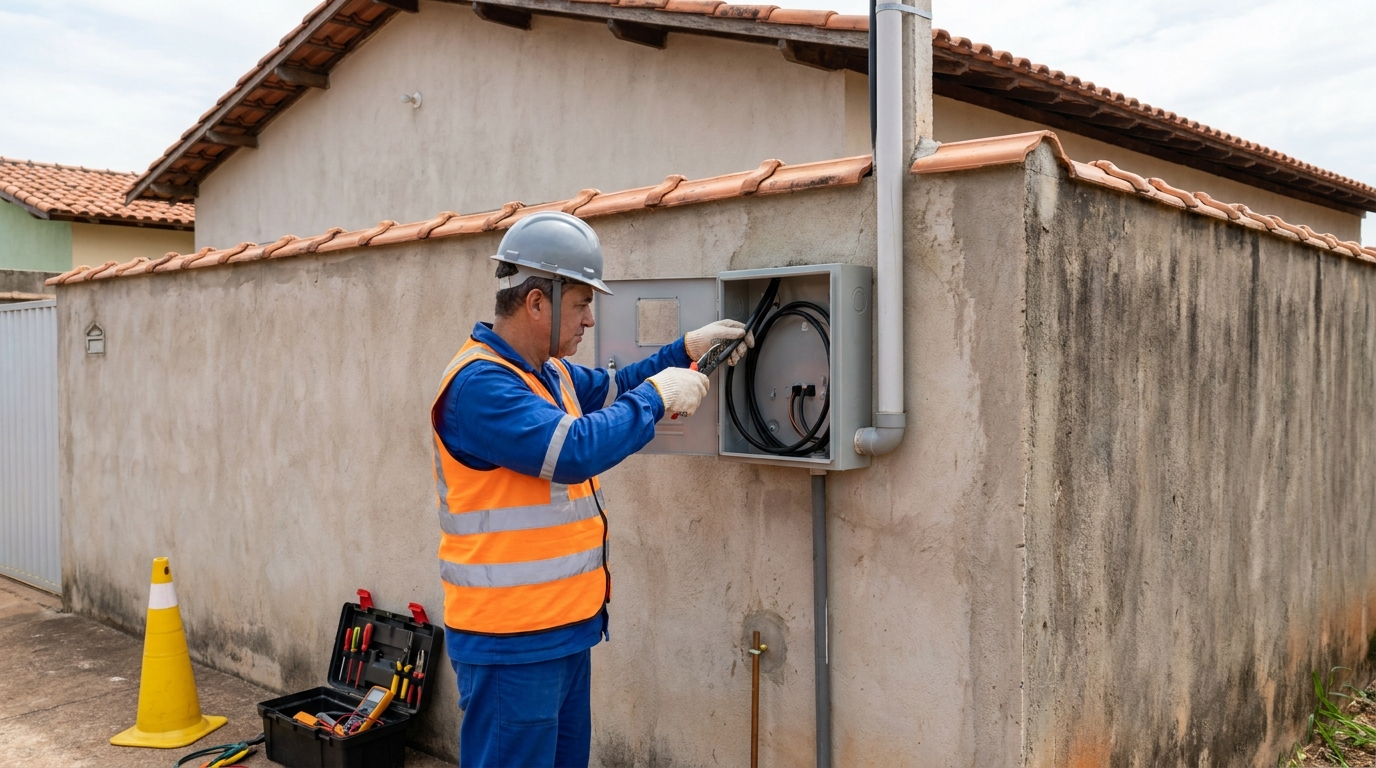 Instalacao de padrao de energia profissional em Mogi das Cruzes‑SP